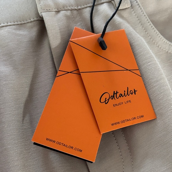 ODTAILOR MEN’S Khaki Chinos Pants-31 - Picture 4 of 10